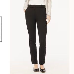 NWOT J. Crew Factory Black Slim-fit full-length trouser pant SZ 6